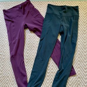 Lot 2 Athleta Salutation stash pocket tights. Fall colors and great deal!!!